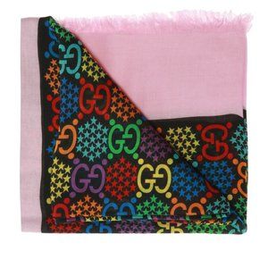 Gucci GG Psychedelic Scarf in Pink
